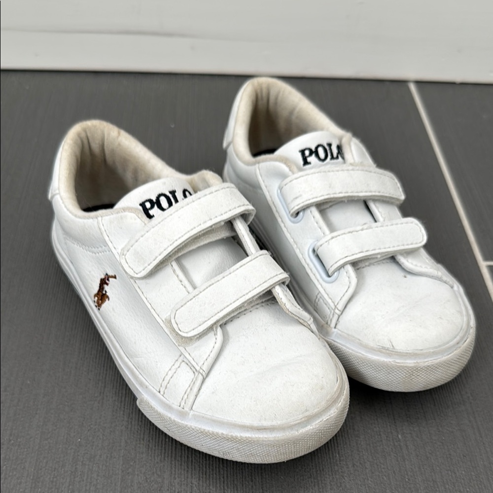 Polo by Ralph Lauren Kids White Sneakers - size 10, Eastern II EZ